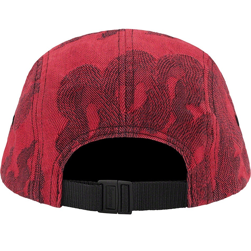 Flames Jacquard Denim Camp Cap view 3